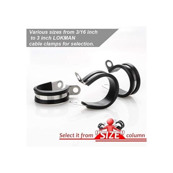 Abrazadera de acero inoxidable con recubrimiento de goma_2