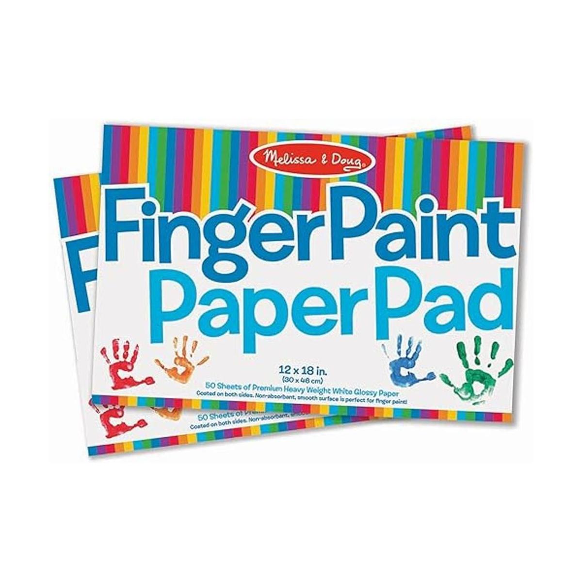 Pad de papel para pintura con los dedos Melissa Doug 12