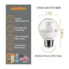 Sunlite Bombilla LED G16LED5WE26DCLE27K3PK