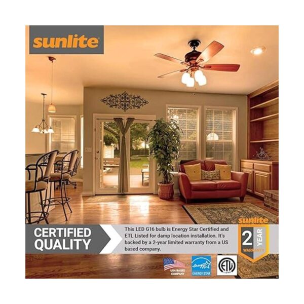 Sunlite Bombilla LED G16LED5WE26DCLE27K3PK