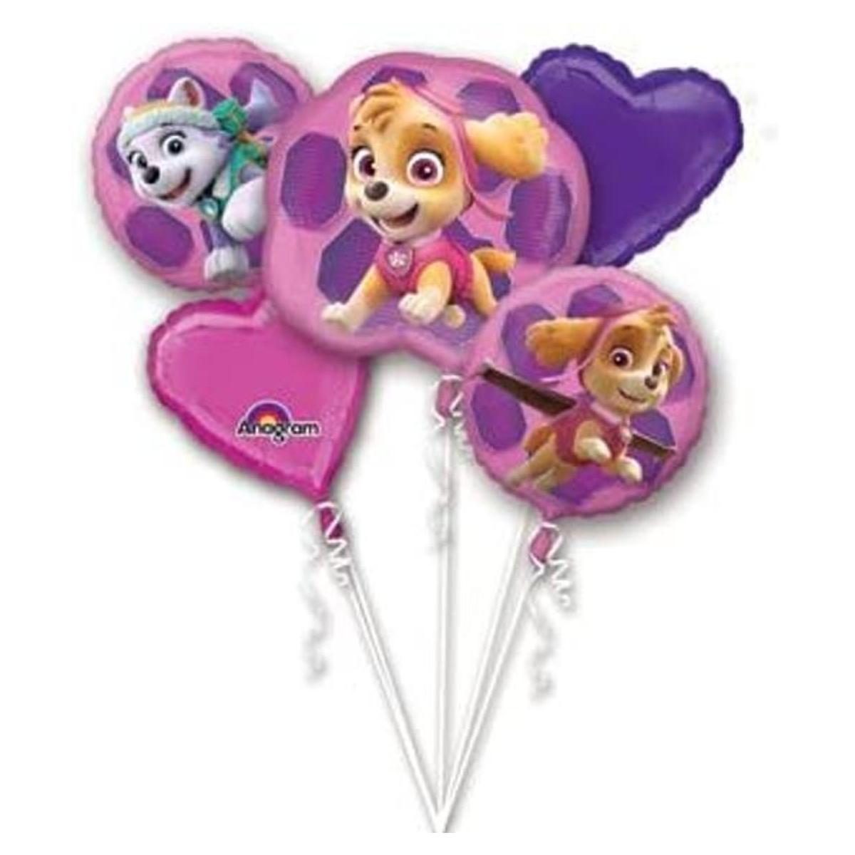 Globos de papel de la Patrulla Canina para niñas Pup Skye