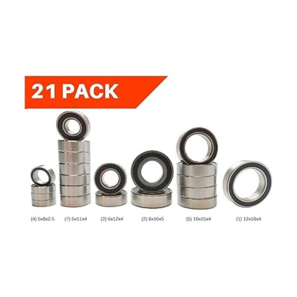 Traxxas SLASH Rodamientos hule apantallado Ball Bearing_2
