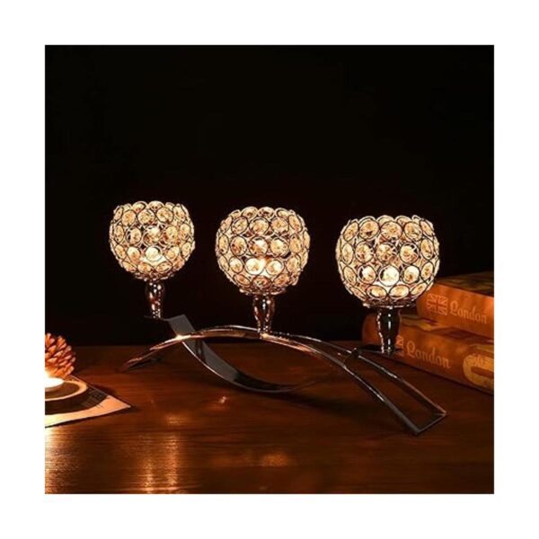 VINCIGANT Candelabro de 3 brazos color dorado y_2