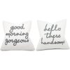 DecorHouzz fundas de almohada hola apuesto buenos días