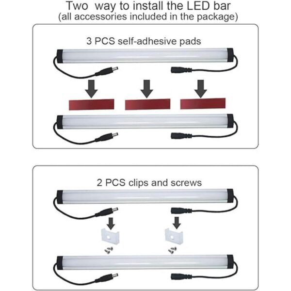 Luces LED Litever bajo clóset Plateado LL0086W_3