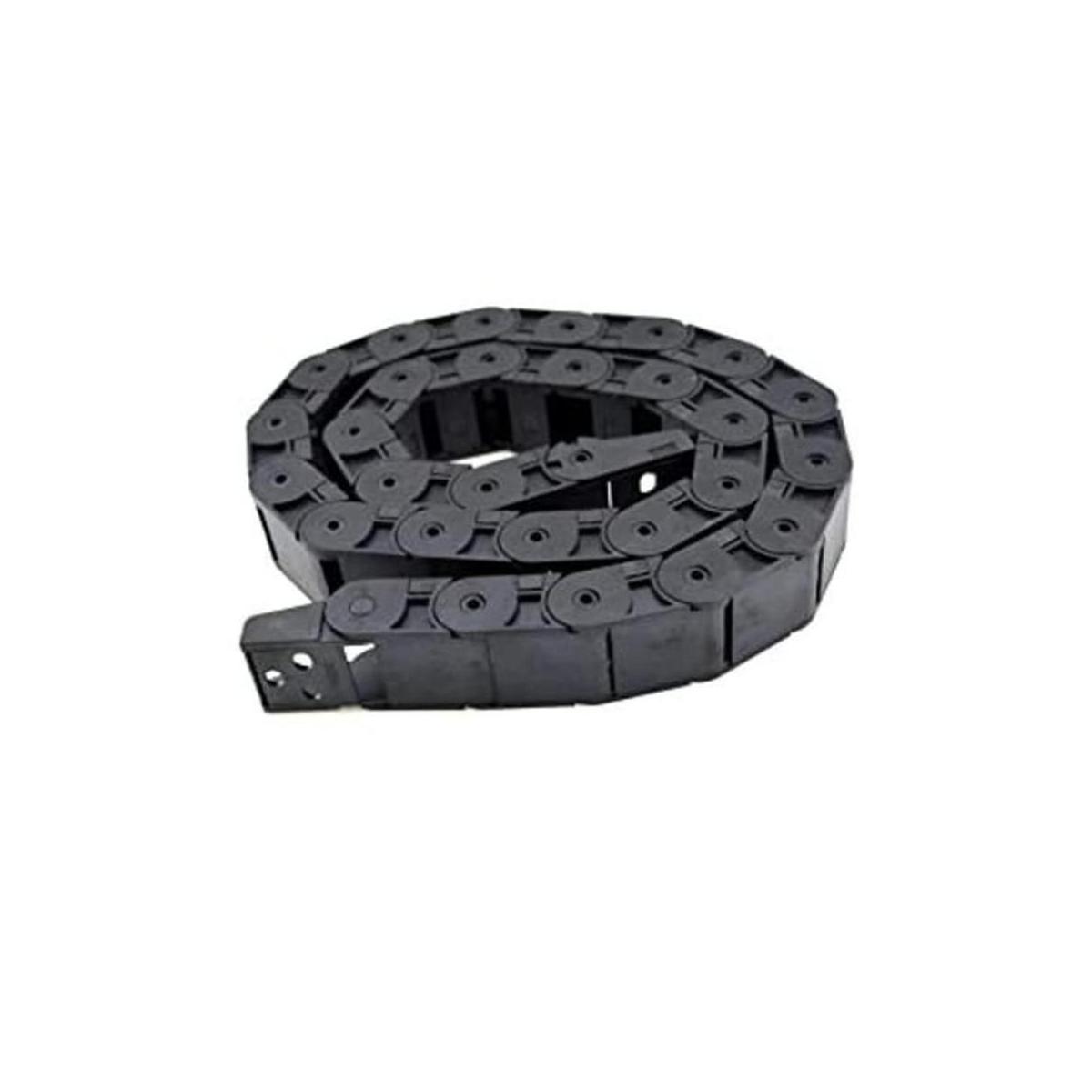 URBEST Cable flexible de plástico negro semicerrado para