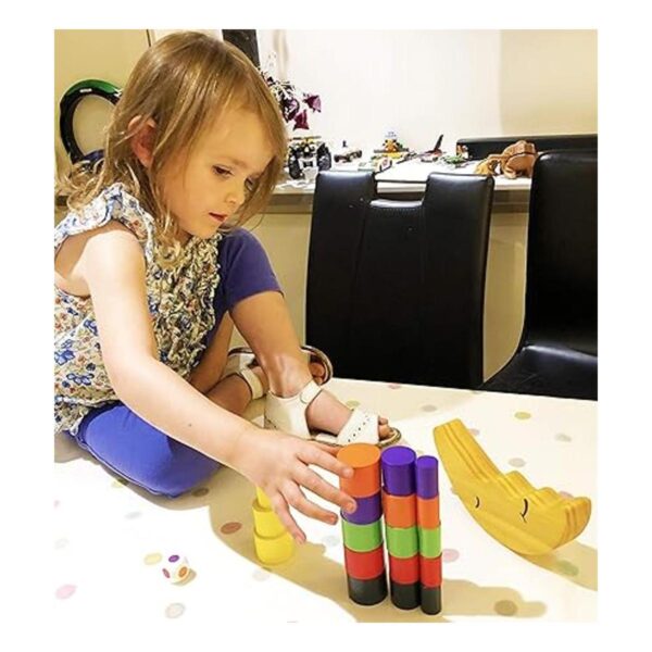 TOWO Bloques apilables de madera para niños Bloques de_3