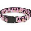 Collar de clip de plástico con hebilla Minnie Mouse_1