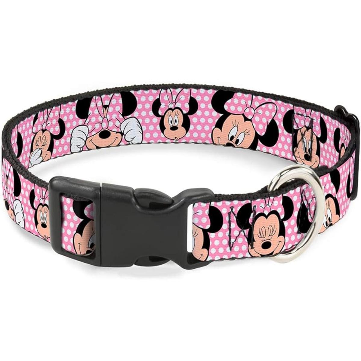 Collar de clip de plástico con hebilla Minnie Mouse