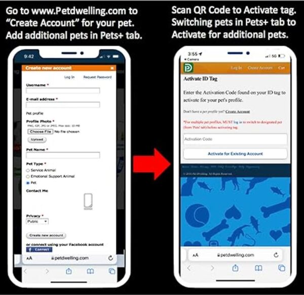Pet Dwelling Código QR inteligenteNFC Etiqueta de_4