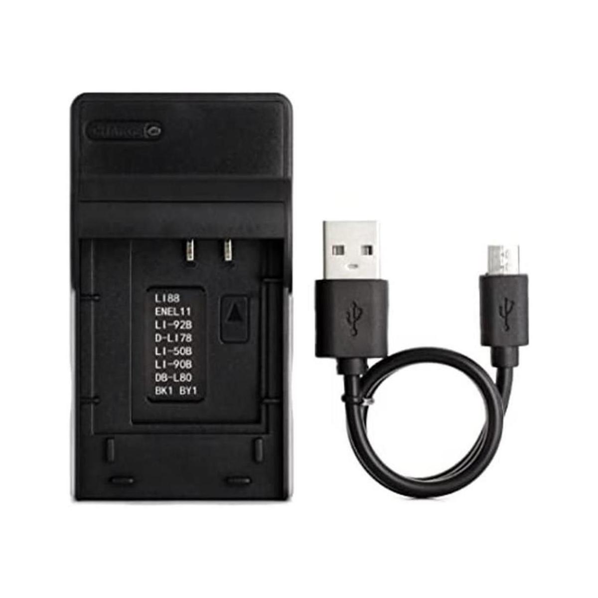 LI60B Cargador USB para cámara Olympus FE370 y más