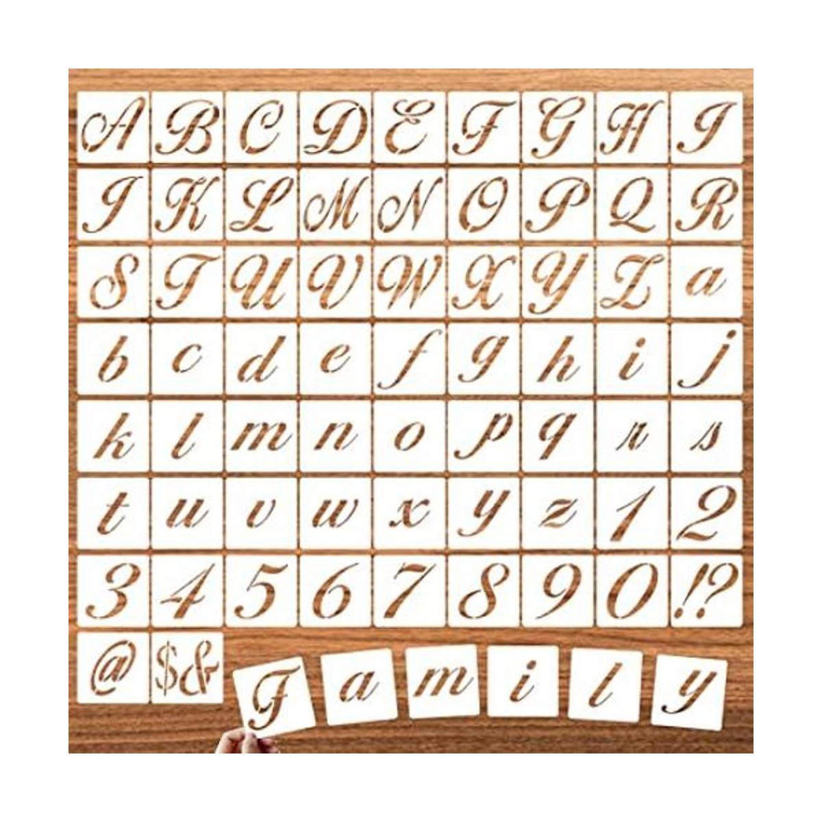 DZXCYZ Plantillas de símbolo de letras de 2 pulgadas para