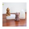 Cestony 2 moldes de silicona para velas de Buda para hacer_4
