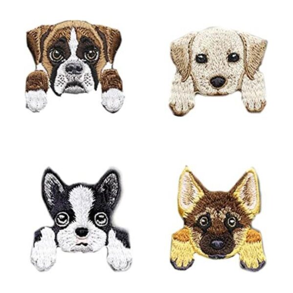 Sourcemall 4 parches para planchar y coser para perros_1