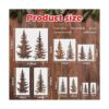 9 plantillas de pinos reutilizables plantillas de árbol_2