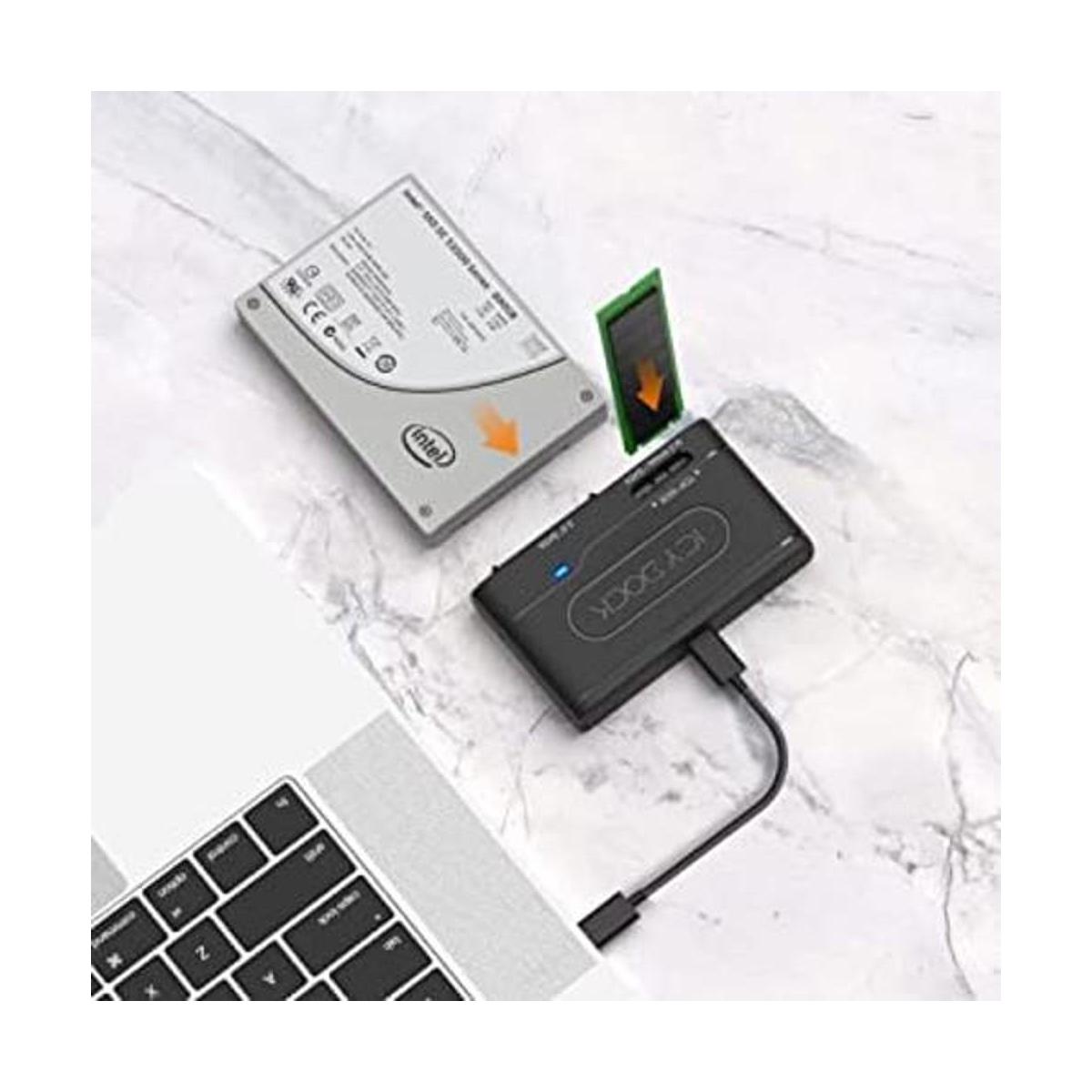 ICY DOCK USB 3.2 Gen 2 TypeC to 2.5 SATA SSDHDD M.2
