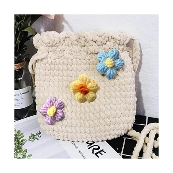 Colorful Flower Crochet Appliques 15pcs Colorful Hand_3