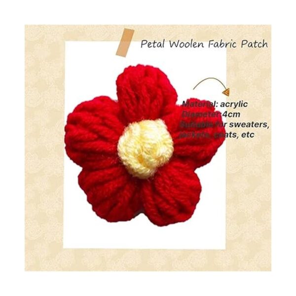 Colorful Flower Crochet Appliques 15pcs Colorful Hand_2
