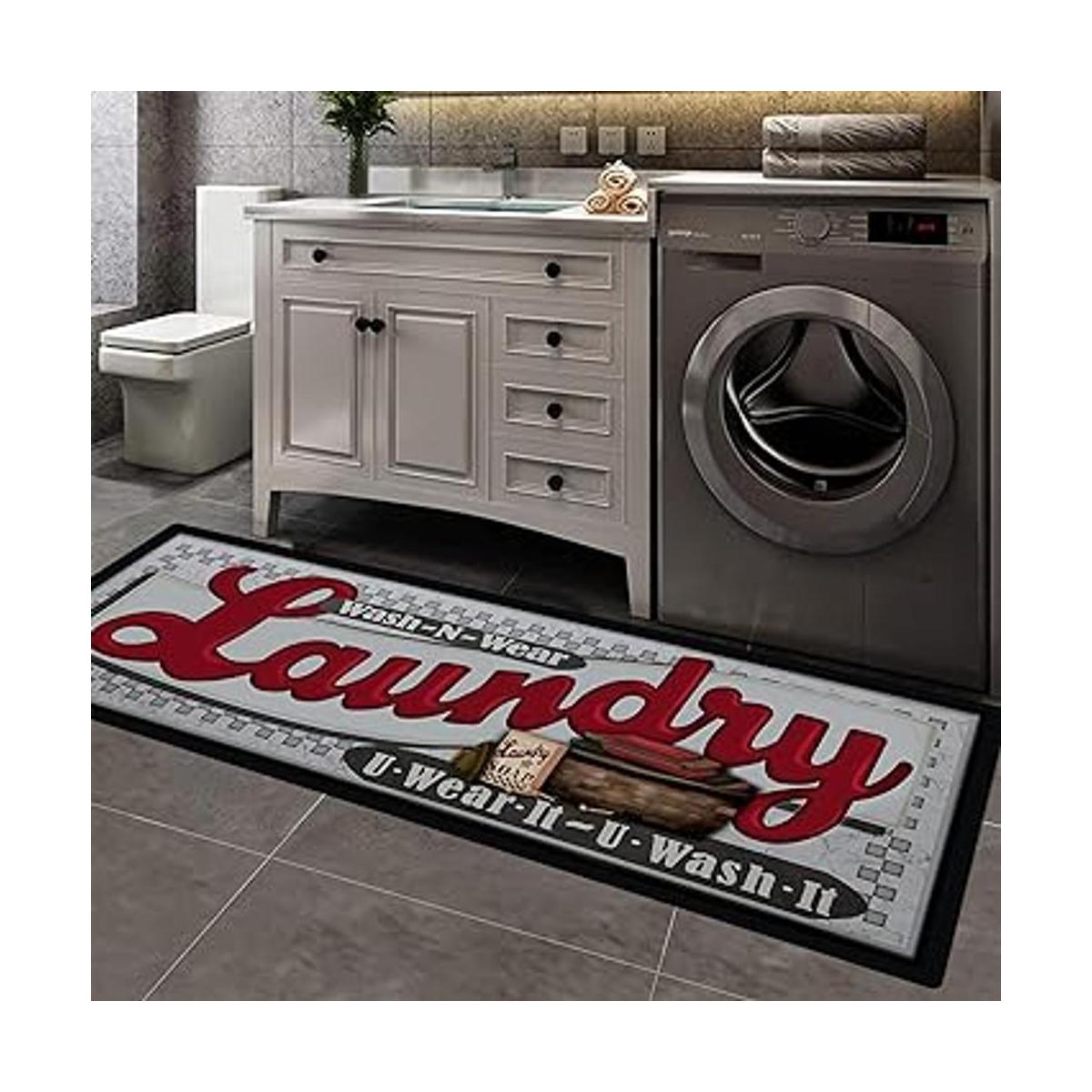 Pauwer Farmhouse Laundry Room Rug Runner 20X59 Kitchen