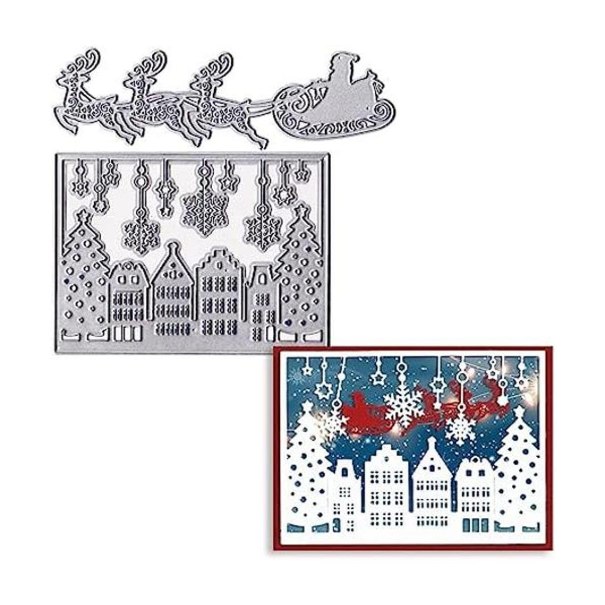 Troqueles de corte de Navidad troqueles de Papá Noel para