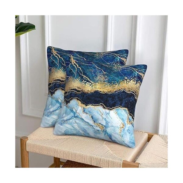 Juego de 2 fundas de almohada abstractas de estilo rústico