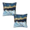 Juego de 2 fundas de almohada abstractas de estilo rústico