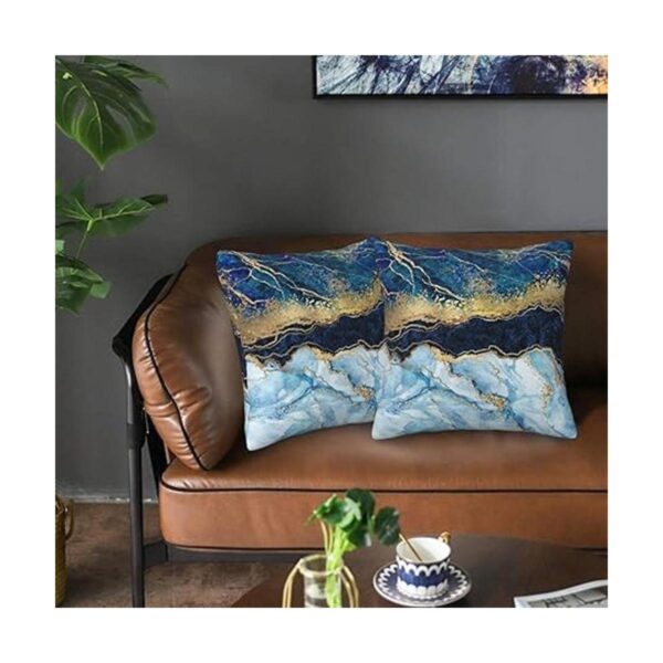 Juego de 2 fundas de almohada abstractas de estilo rústico