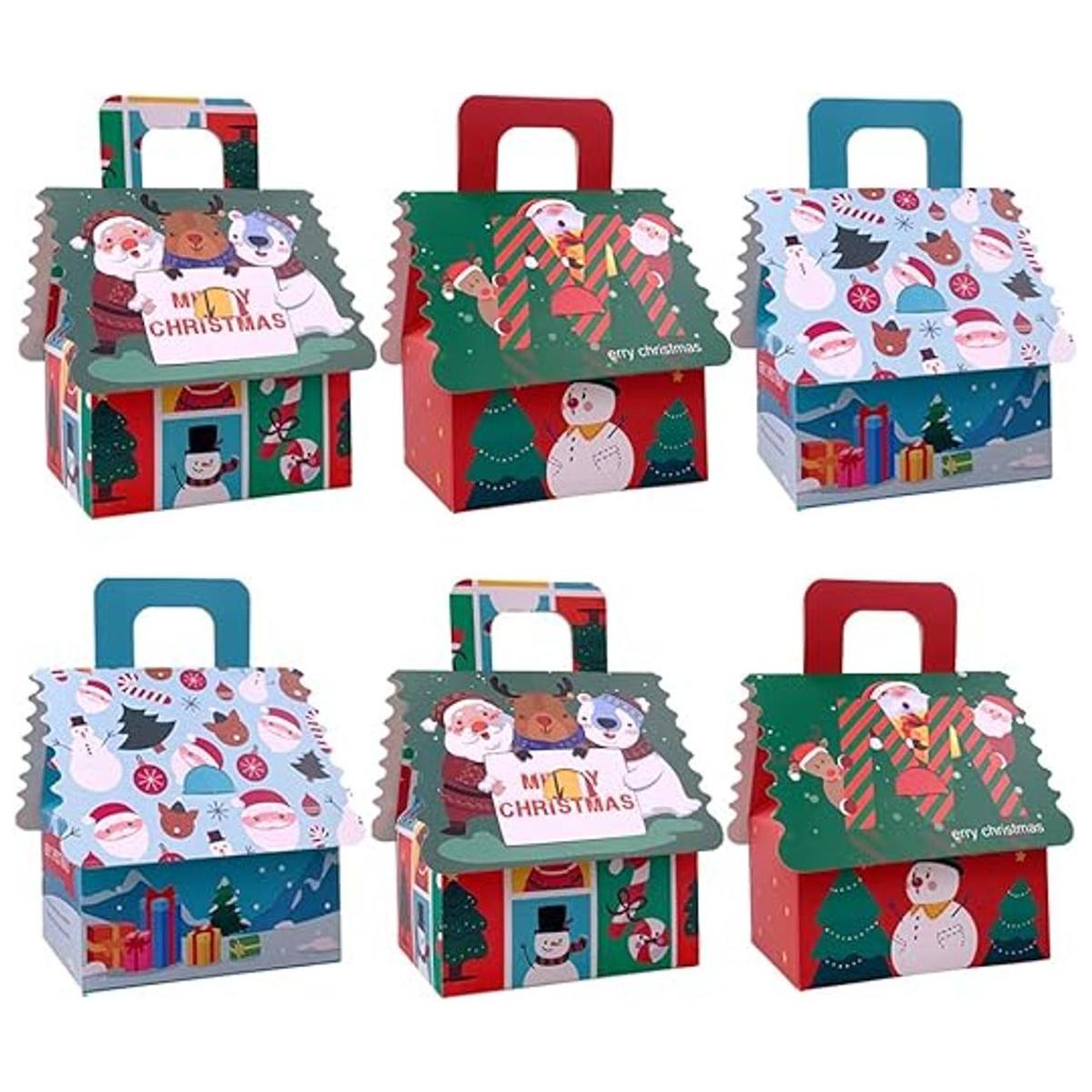 Cajas de regalo de Papá Noel 12 cajas de regalo de