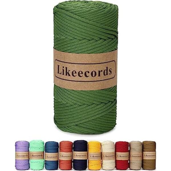 Likeecords Cordón de macramé trenzado de poliéster de_1