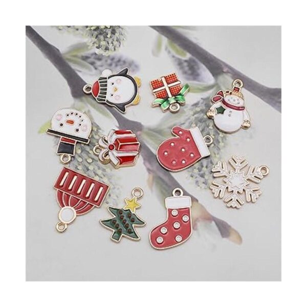 Julie Wang 50 dijes de Navidad esmaltados para joyas