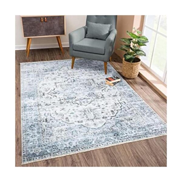 Bloom Rugs Caria Alfombra persa lavable antideslizante de