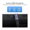 AuviPal Adaptador de ángulo recto USB C macho a USB C_4