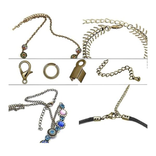 Juego de 580 accesorios para hacer joyas que incluye 250