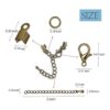 Juego de 580 accesorios para hacer joyas que incluye 250