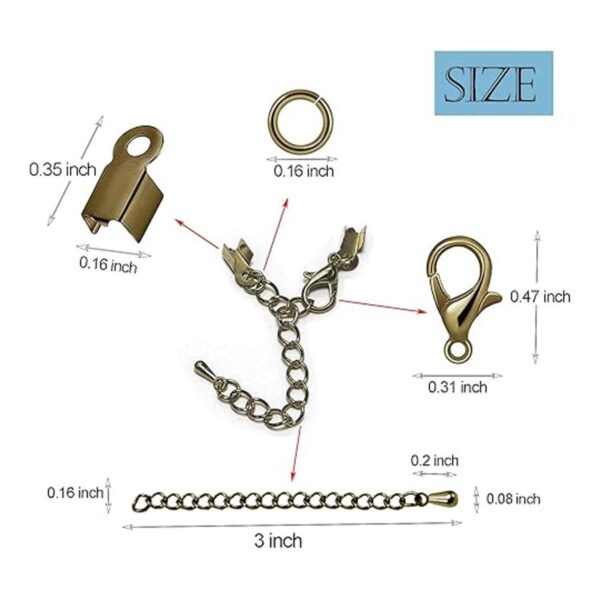 Juego de 580 accesorios para hacer joyas que incluye 250