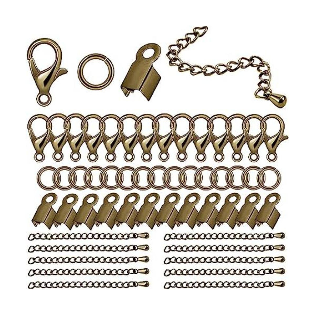 Juego de 580 accesorios para hacer joyas que incluye 250