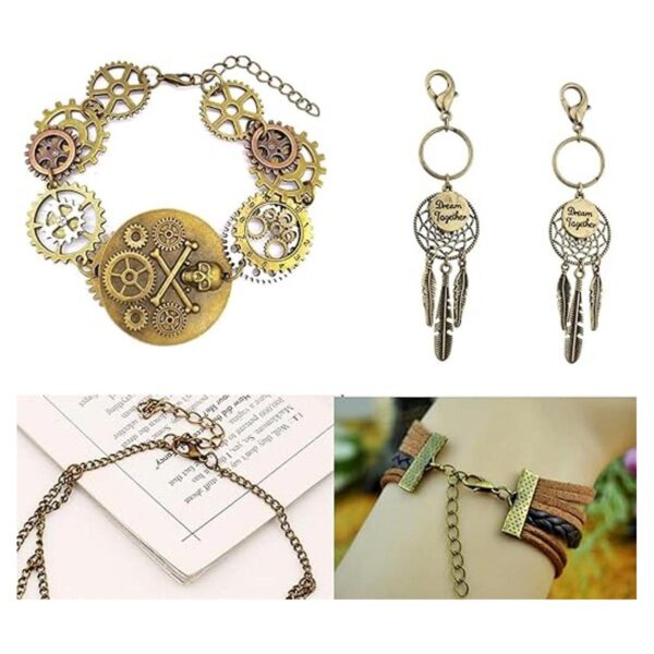 Juego de 580 accesorios para hacer joyas que incluye 250