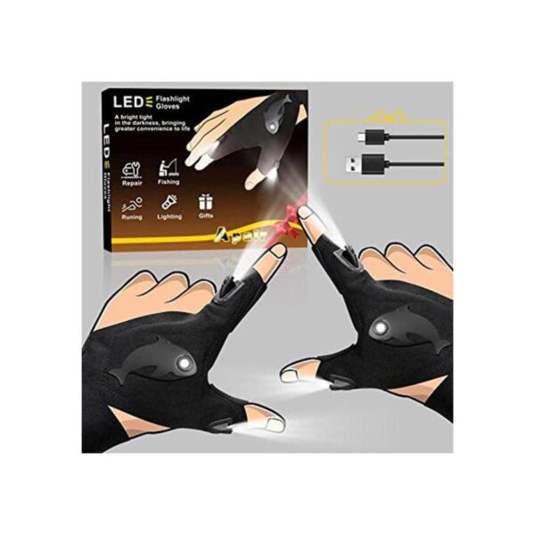 LED Rechargeable Flashlight Gloves Gifts for Men_1