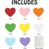 UNIIDECO 80 recortes en forma de amor decoración de_4