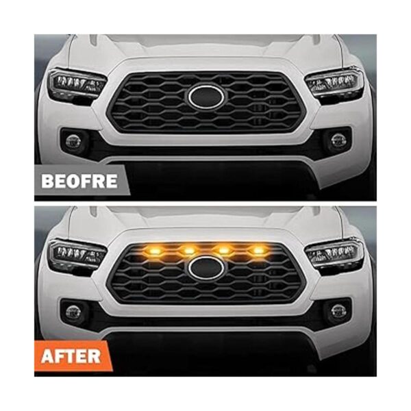 Luces LED de parrilla mejoradas 4 piezas compatibles con_2