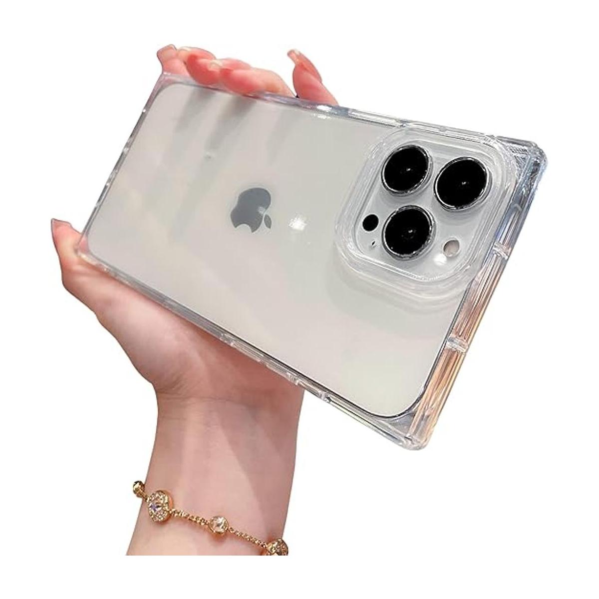 Clear Square iPhone 14 Pro Max Case for WomenYTanazing