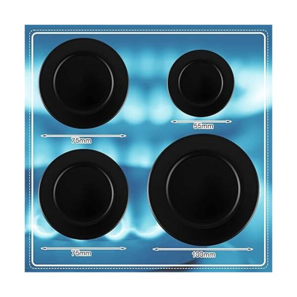 Juego de 4 sombreros de cocina para horno quemador de_2