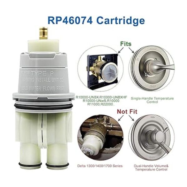 RP46074 Cartucho de válvula de ducha compatible con grifo