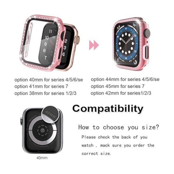 ISENXI Bling Watch Protector de pantalla compatible con_2