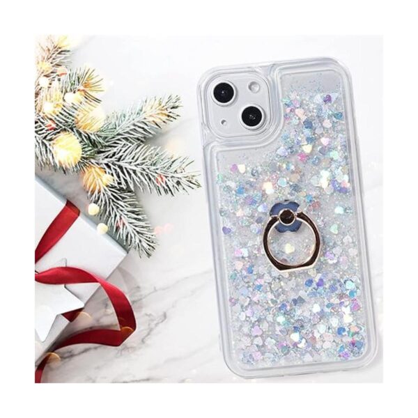 Flocute Funda con purpurina con soporte para anillo_3