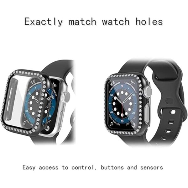 ISENXI Bling Watch Protector de pantalla compatible con_4
