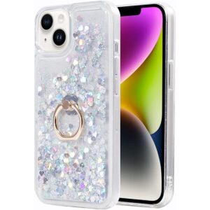 Flocute Funda con purpurina con soporte para anillo_1