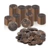 Juego de 300 monedas de plástico pirata monedas de_1