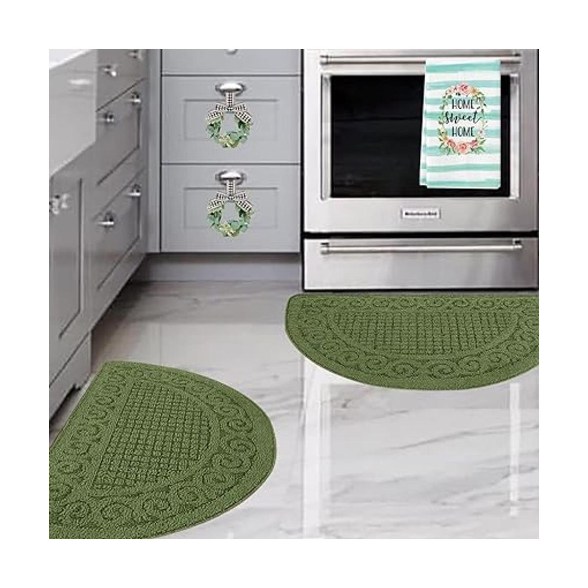 Tapetes de cocina verdes para piso 2 piezas de 18 x 30