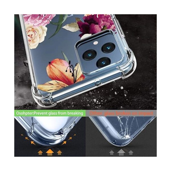 Osophter TMobile Revvl 6 5G Funda floral para niñas y_3